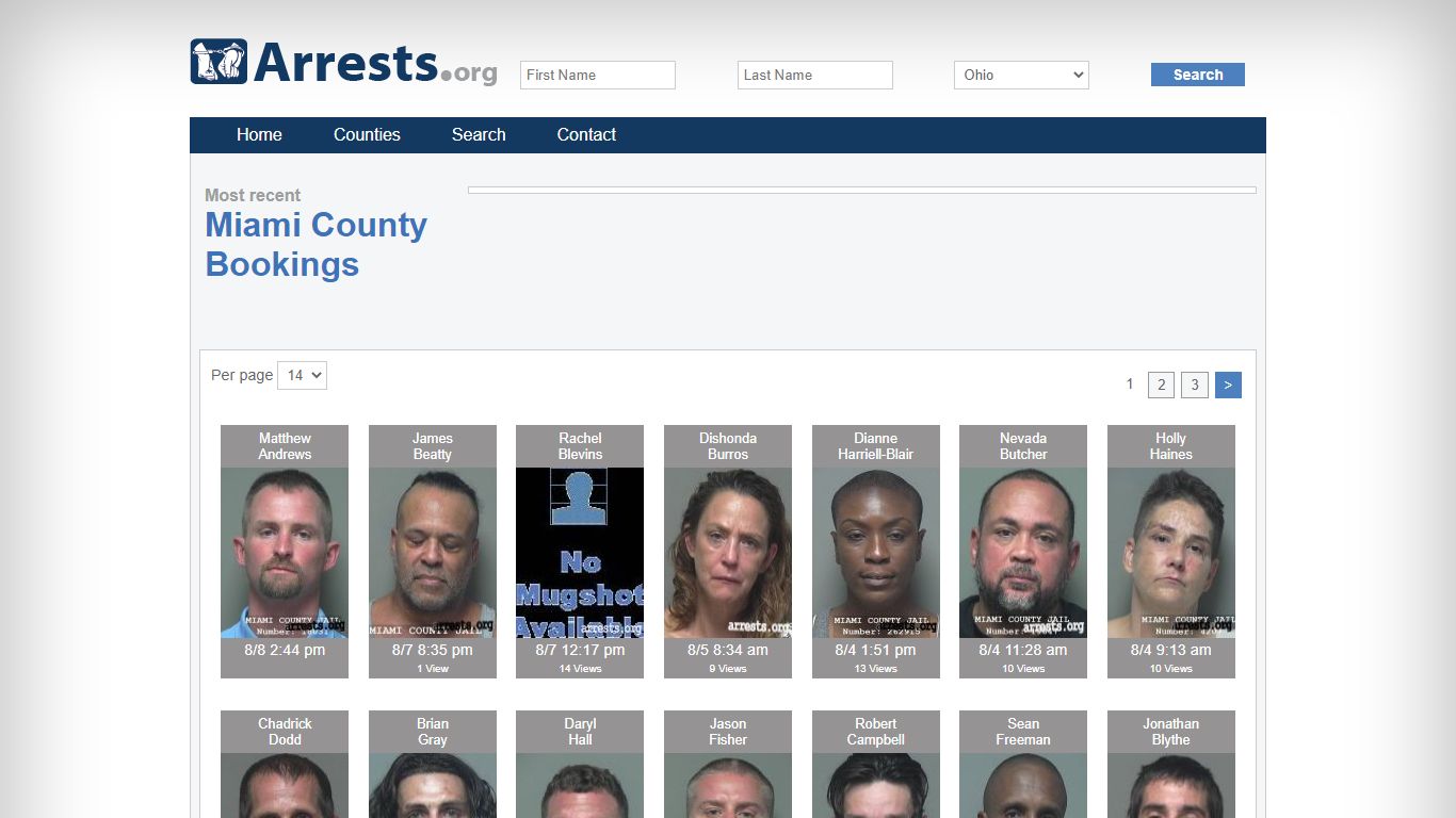 Miami County Arrests and Inmate Search