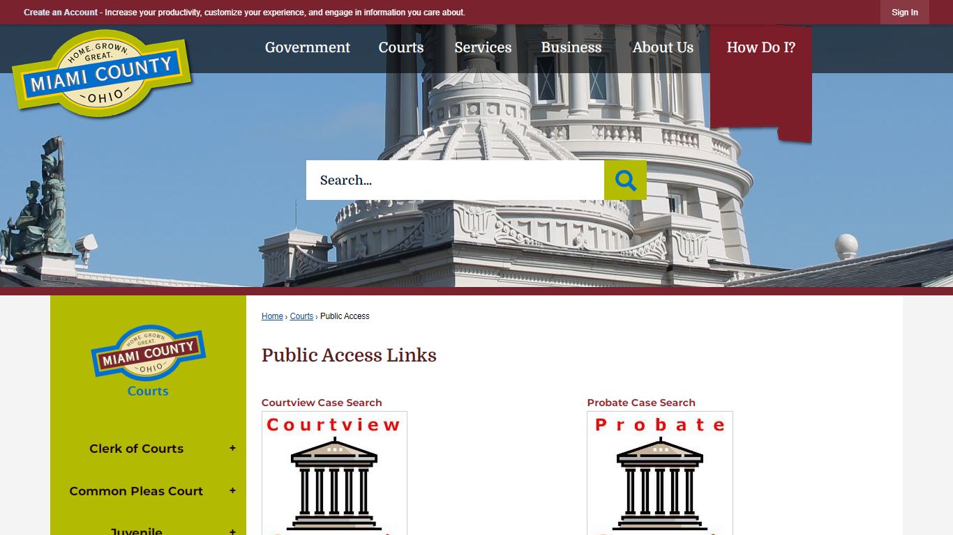 Public Access Links | Miami County, OH - Official Website